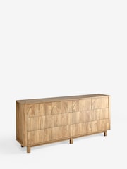 Natural Arches Mango Effect Wide 8 Drawer Chest of Drawers - Image 10 of 10