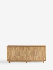 Natural Arches Mango Effect Wide 8 Drawer Chest of Drawers - Image 8 of 10