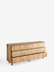 Natural Arches Mango Effect Wide 8 Drawer Chest of Drawers - Image 9 of 10