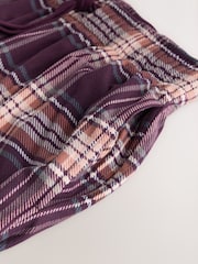 Berry Red Cosy Check Jersey Pyjama Bottoms - Image 7 of 8