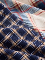 Navy/ Neutral Cosy Check Jersey Pyjama Bottoms 2 Pack - Image 11 of 11