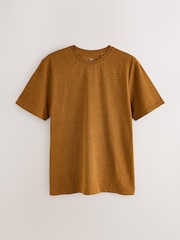 Ochre Yellow Short Sleeve Cosy Check Jersey Pyjamas Set - Image 8 of 11