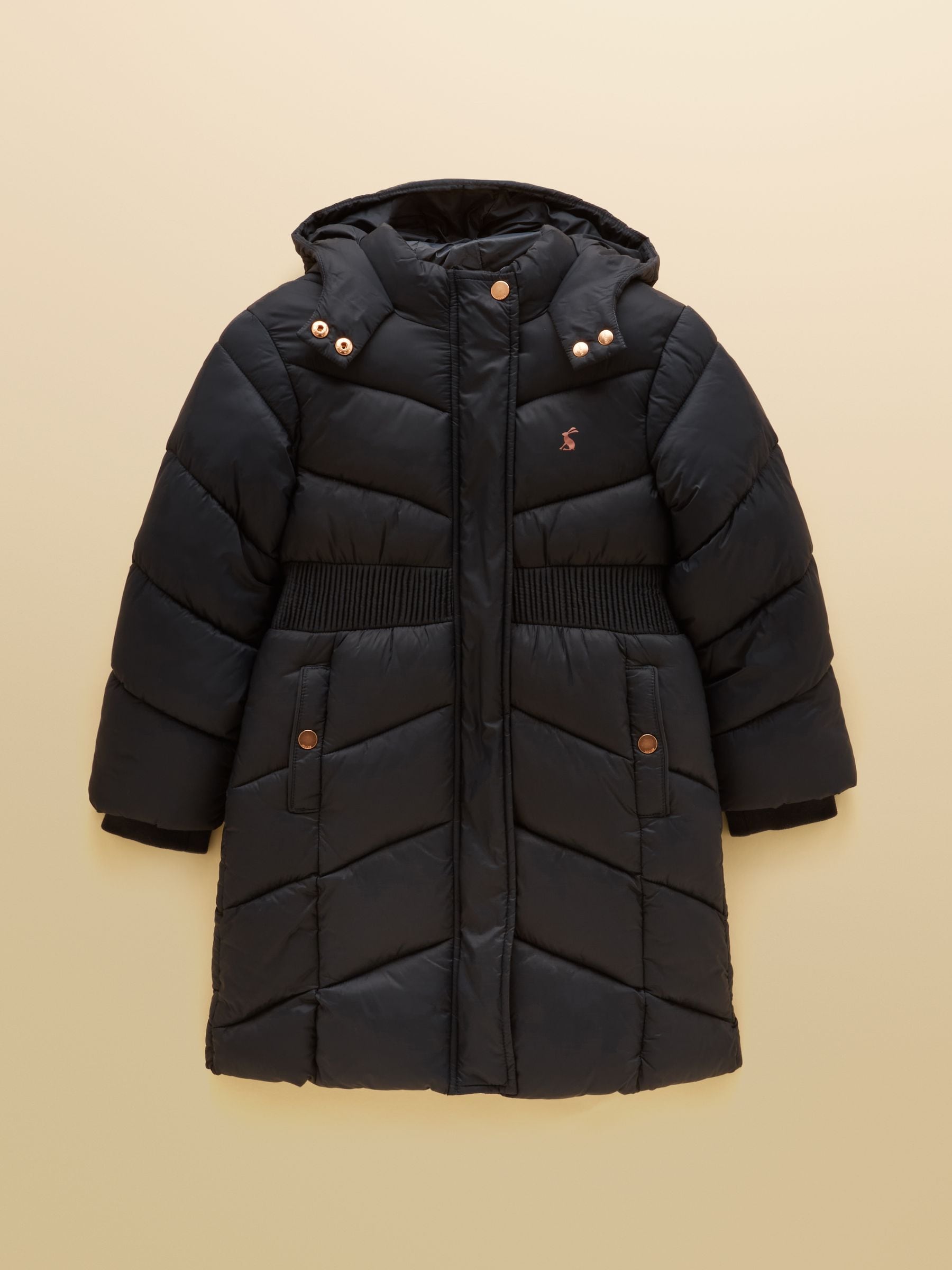 Joules Girls' Navy Blue Showerproof Padded Coat