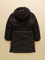 Negro - Abrigo acolchado impermeable Chloe para niñas de Joules - Imagen 2 de 4