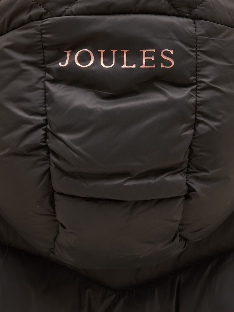 Negro - Abrigo acolchado impermeable Chloe para niñas de Joules - Imagen 4 de 4