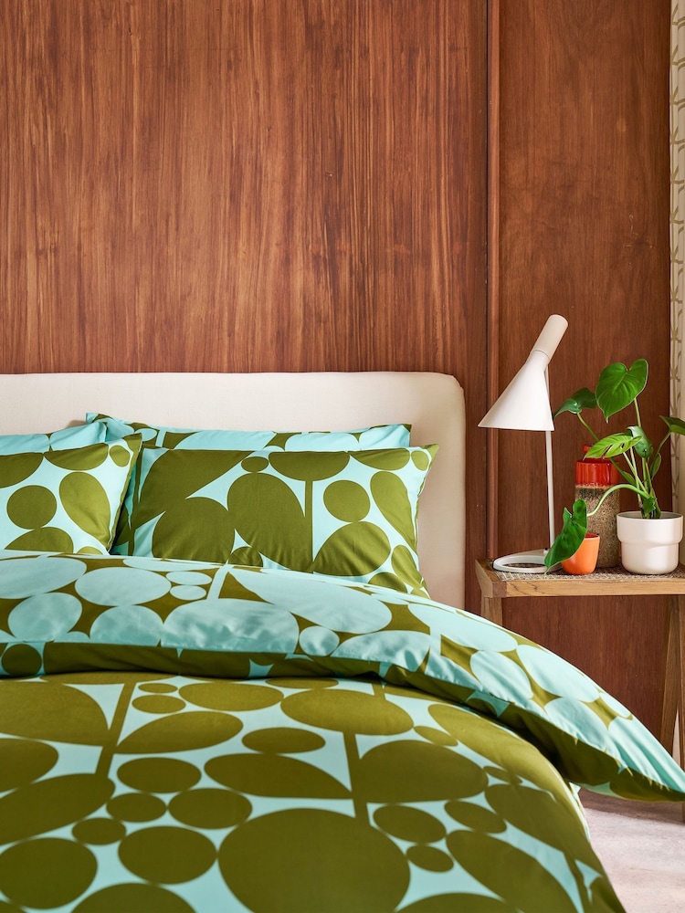 Orla Kiely Set of 2 Bubble Flower 200 Thread Count Pillowcases - תמונה 1 מתוך 4