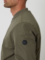 Threadbare Green Padded Bomber Jacket - Image 5 of 7
