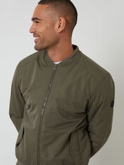 Threadbare Green Padded Bomber Jacket - Image 6 of 7
