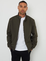 Threadbare Green Showerproof Harrington Jacket - Image 1 of 4