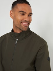 Threadbare Green Showerproof Harrington Jacket - Image 4 of 4