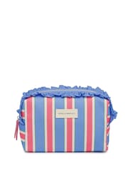 Estella Bartlett Blue Stripe Frill Wash Bag - Image 1 of 4