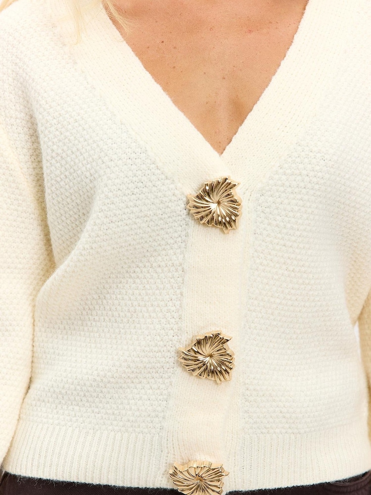 LOAVIES The Cosy Frost White Cardigan - Image 5 of 5 LOAVIES The Cosy Frost White Cardigan - Image 5 of 5