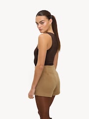 LOAVIES Still In My Heart High Waisted Mini Brown Shorts - Image 2 of 5