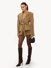 LOAVIES Still In My Heart High Waisted Mini Brown Shorts - Image 4 of 5