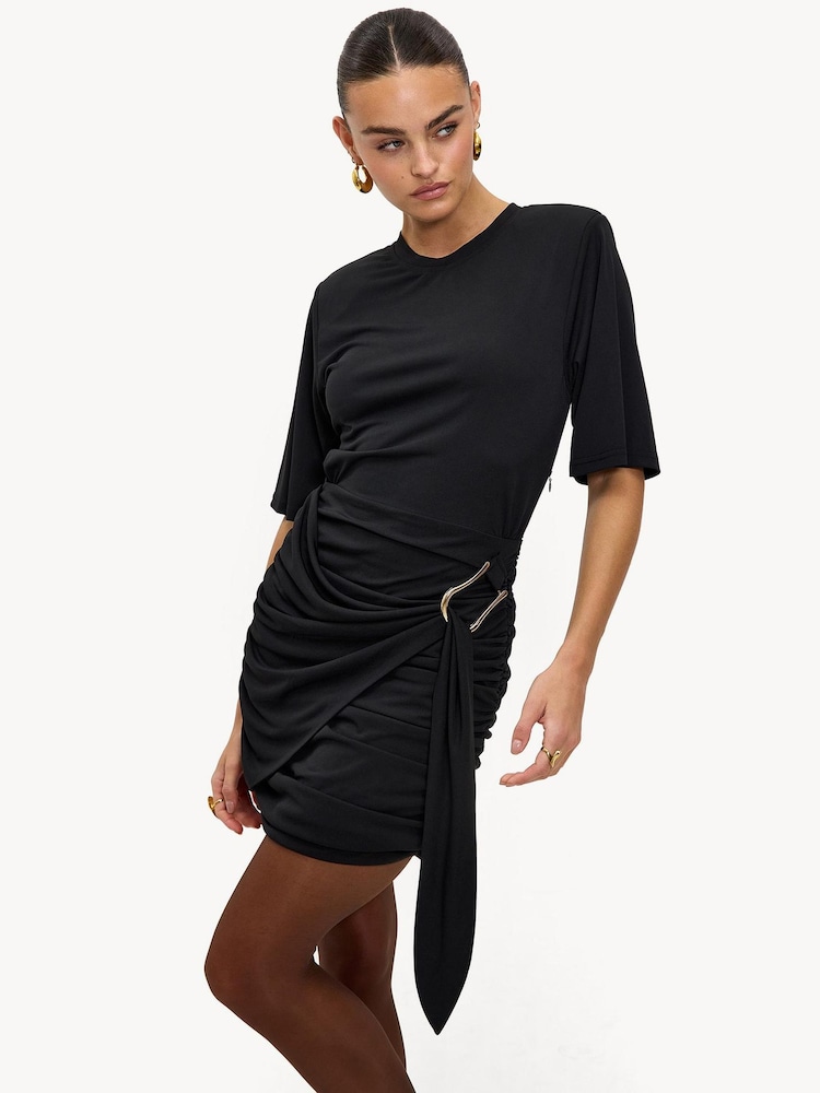 LOAVIES Chilly Charm Mini Black Dress - Image 1 of 5 LOAVIES Chilly Charm Mini Black Dress - Image 1 of 5