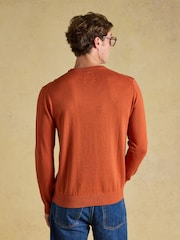 Joules Hillside Orange Crew Neck Jumper - Image 2 of 7
