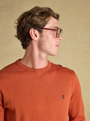Joules Hillside Orange Crew Neck Jumper - Image 4 of 7