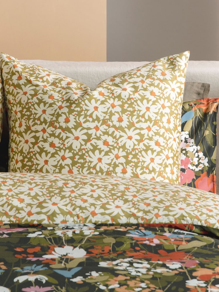 KAS Multicoloured Fresca Cotton Duvet Cover Set - Image 2 of 6