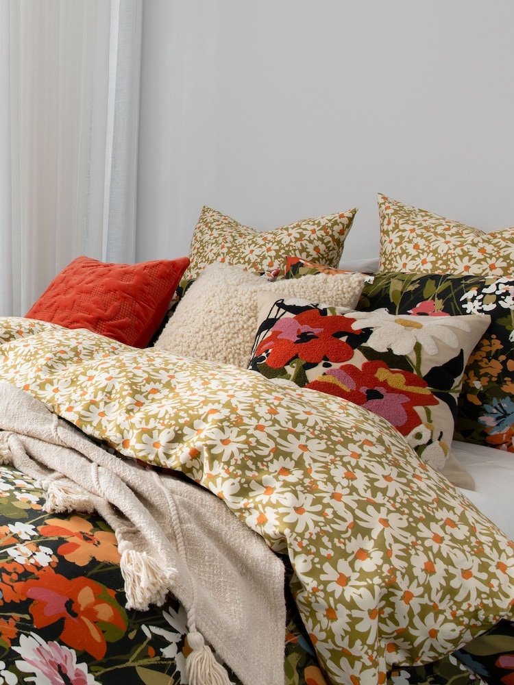 KAS Multicoloured Fresca Cotton Duvet Cover Set - Image 6 of 6