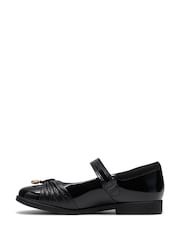 Clarks Black Lock Gem Kids Shoes - Image 2 of 6