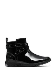 Clarks Black Patent Leather Relda Star Boots - Image 2 of 6
