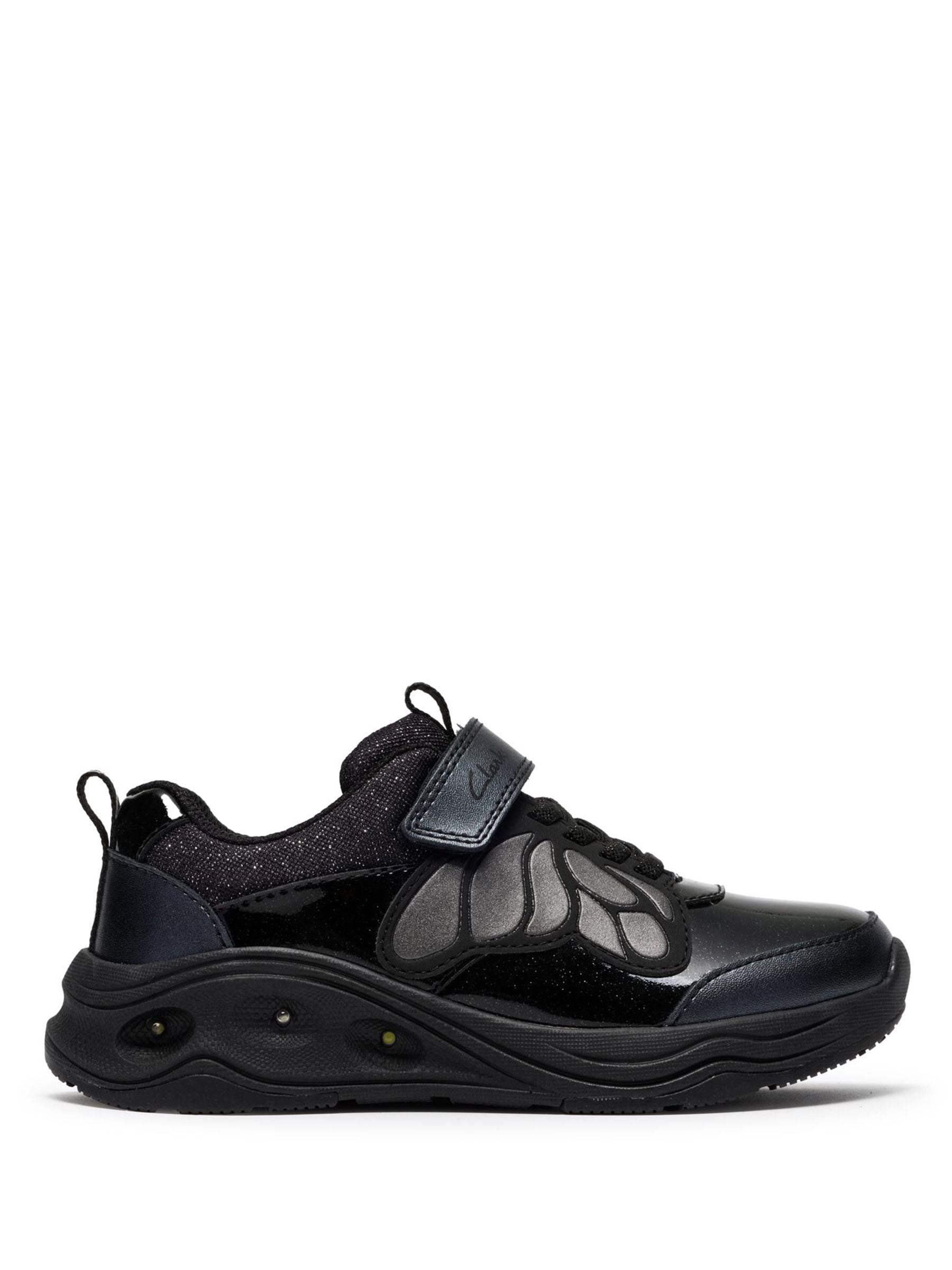 Clarks Kids Gleam Fly Trainer, Black, Size 12 Younger - Image 4