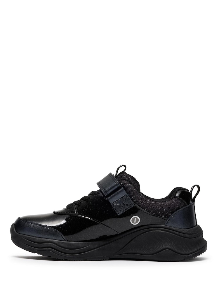 Clarks Black Gleam Fly Trainers - Image 2 of 6