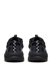 Clarks Black Gleam Fly Trainers - Image 4 of 6