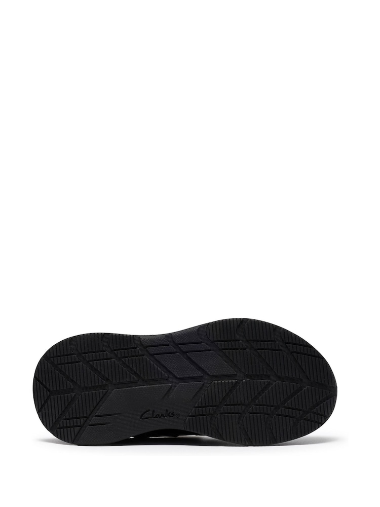 Clarks Black Gleam Fly Trainers - Image 6 of 6