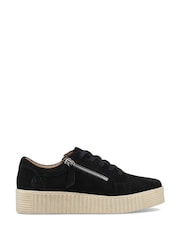 Hush Puppies Black Tara Suede Trainers - Image 1 of 4