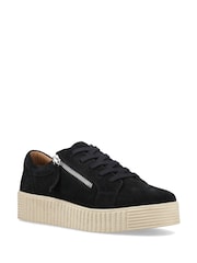 Hush Puppies Black Tara Suede Trainers - Image 3 of 4