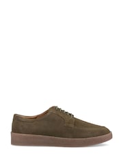 Hush Puppies Khaki Rafael Suede Lace Up Shoes - Image 1 of 4