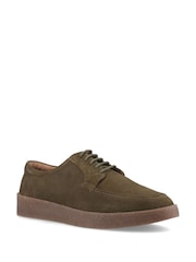 Hush Puppies Khaki Rafael Suede Lace Up Shoes - Image 3 of 4