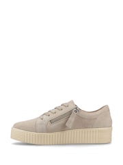 Hush Puppies Cream Tara Suede Trainers - Image 2 of 4