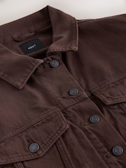 Marrón chocolate - Relaxed Denim Trucker Jacket - Imagen 2 de 3