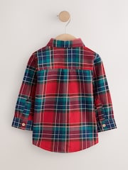 Red Long Sleeve Tartan Check Shirt (3mths-10yrs) - Image 6 of 8