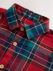 Red Long Sleeve Tartan Check Shirt (3mths-10yrs) - Image 7 of 8