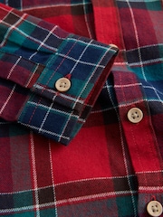 Red Long Sleeve Tartan Check Shirt (3mths-10yrs) - Image 8 of 8