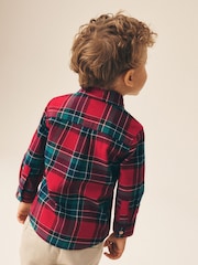 Red Character Long Sleeve Tartan Check Shirt (3mths-10yrs) - Image 3 of 4