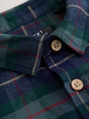 Green/Navy Long Sleeve Tartan Check Shirt (3mths-10yrs) - Image 3 of 4