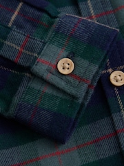 Green/Navy Long Sleeve Tartan Check Shirt (3mths-10yrs) - Image 4 of 4