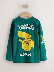Grüner Print auf der Rückseite - Pokémon Langarm-T-Shirt (3-16 J.) - Bild 2 von 5