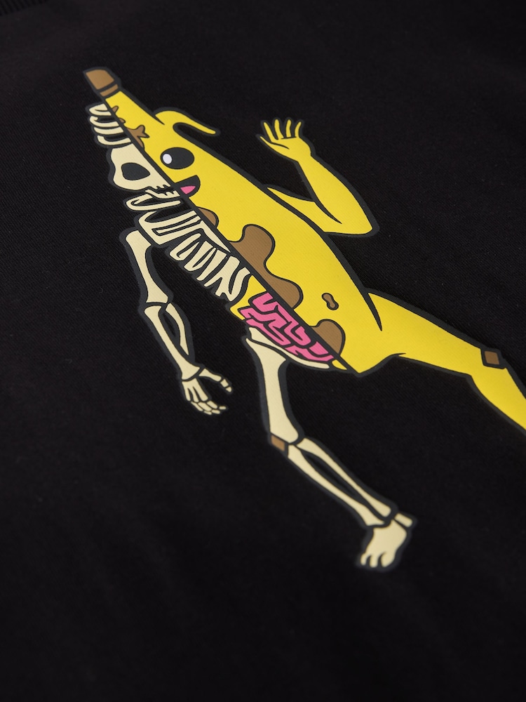 Black Peely Fortnite Long Sleeve T-Shirt (4-16yrs) - Image 4 of 4