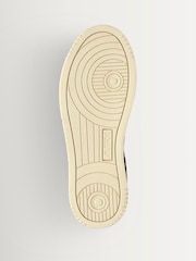 AUTRY White Medalist Leather Low Top Trainers with Leopard Suede Tab and Tongue - Image 6 of 6