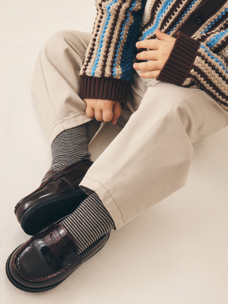 Burgundy Red Penny Loafers - Image 1 of 8 Burgundy Red Penny Loafers - Image 1 of 8