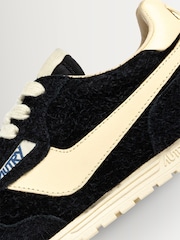 AUTRY Black Windspin Suede Low Profile Trainers with Leather Detailing - Image 6 of 6