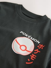 Charcoal Grey Back Print Pokémon Short Sleeve T-Shirt (3-16yrs) - Image 5 of 5
