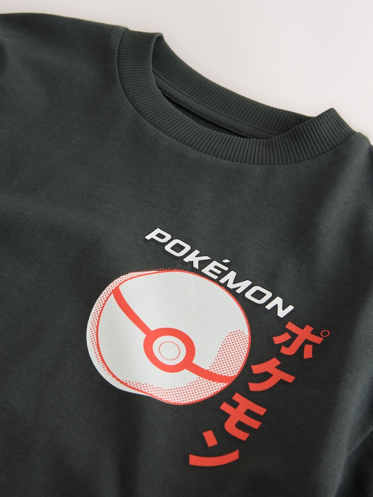 Charcoal Grey Back Print Pokémon Short Sleeve T-Shirt (3-16yrs) - Image 5 of 5 Charcoal Grey Back Print Pokémon Short Sleeve T-Shirt (3-16yrs) - Image 5 of 5