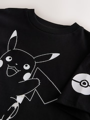 Black/White Pokémon Short Sleeve T-Shirt (3-16yrs) - Image 3 of 3