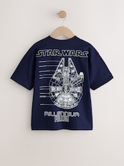 Navy Star Wars T-Shirt (3-16yrs) - Image 2 of 4